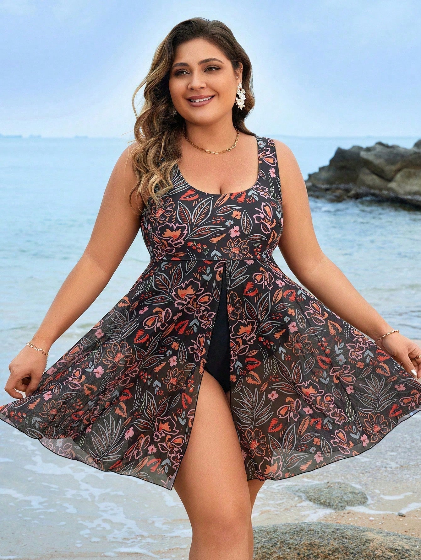 Maiô feminino tipo vestido