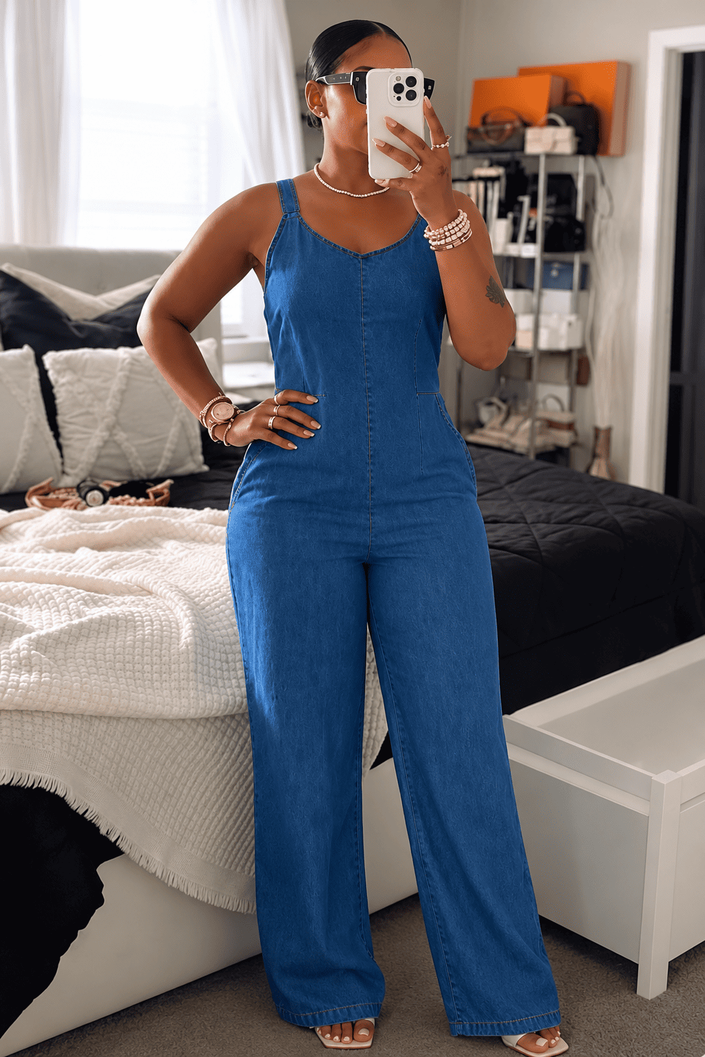 Macacão Siena – Pantalona com Alças Ajustáveis
