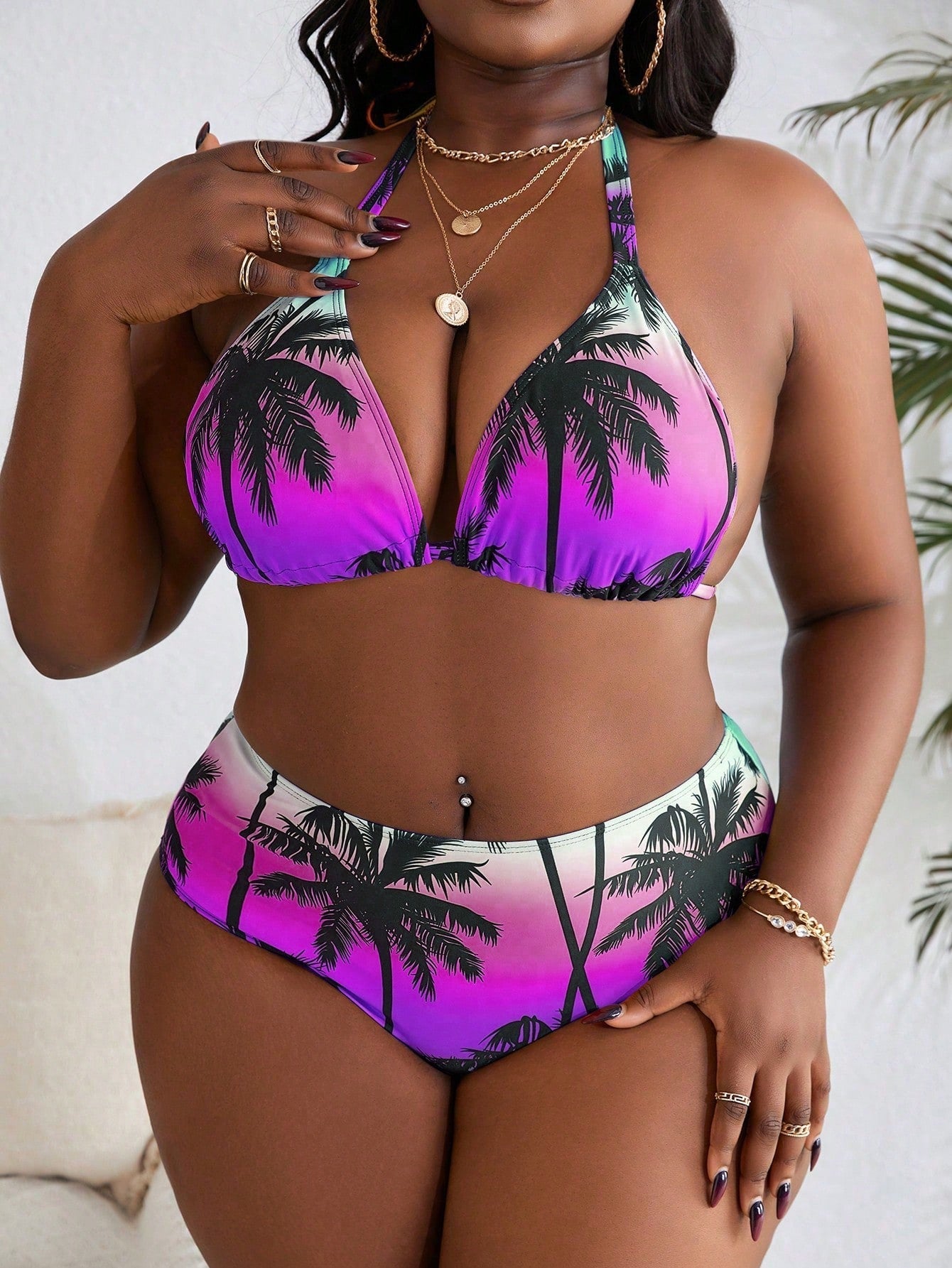 Biquini Feminino (4peças) com Saída e Bandana