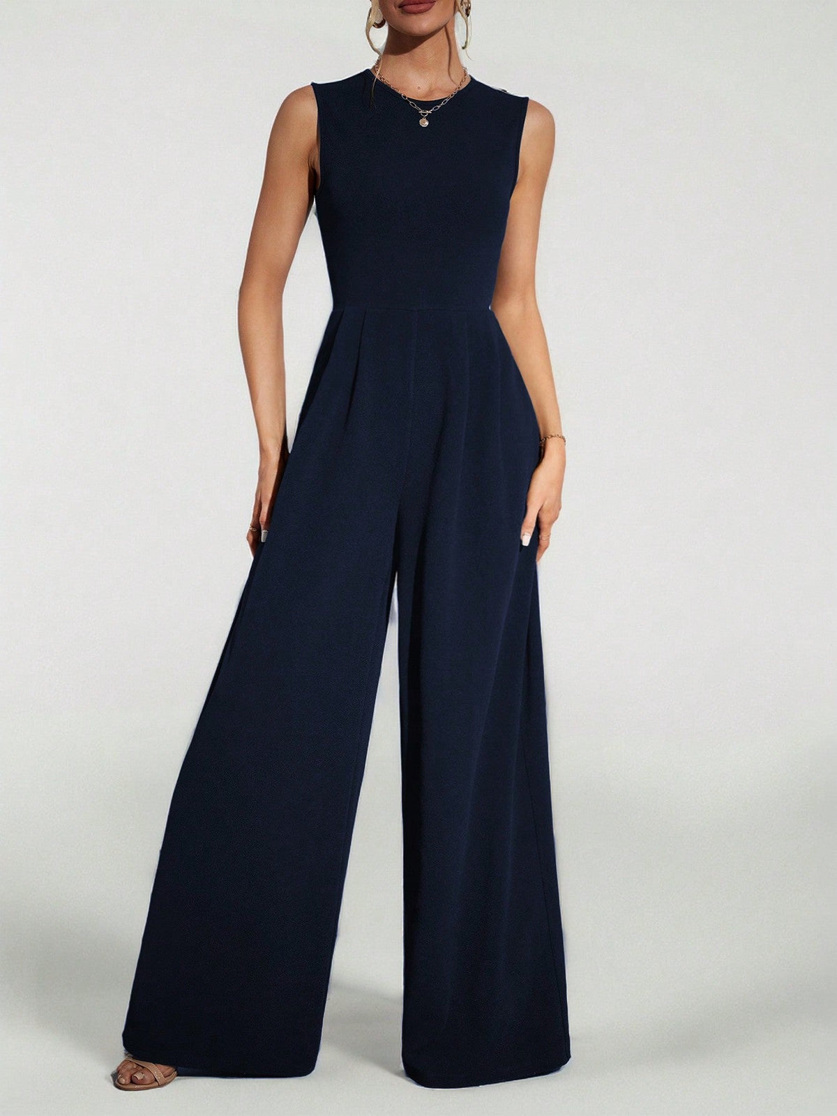 Macacão Feminino Elegante Regata Pantalona