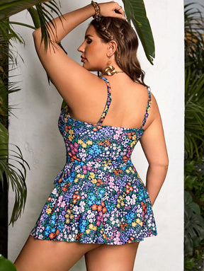 Tankini Feminino Decote em U, Laço