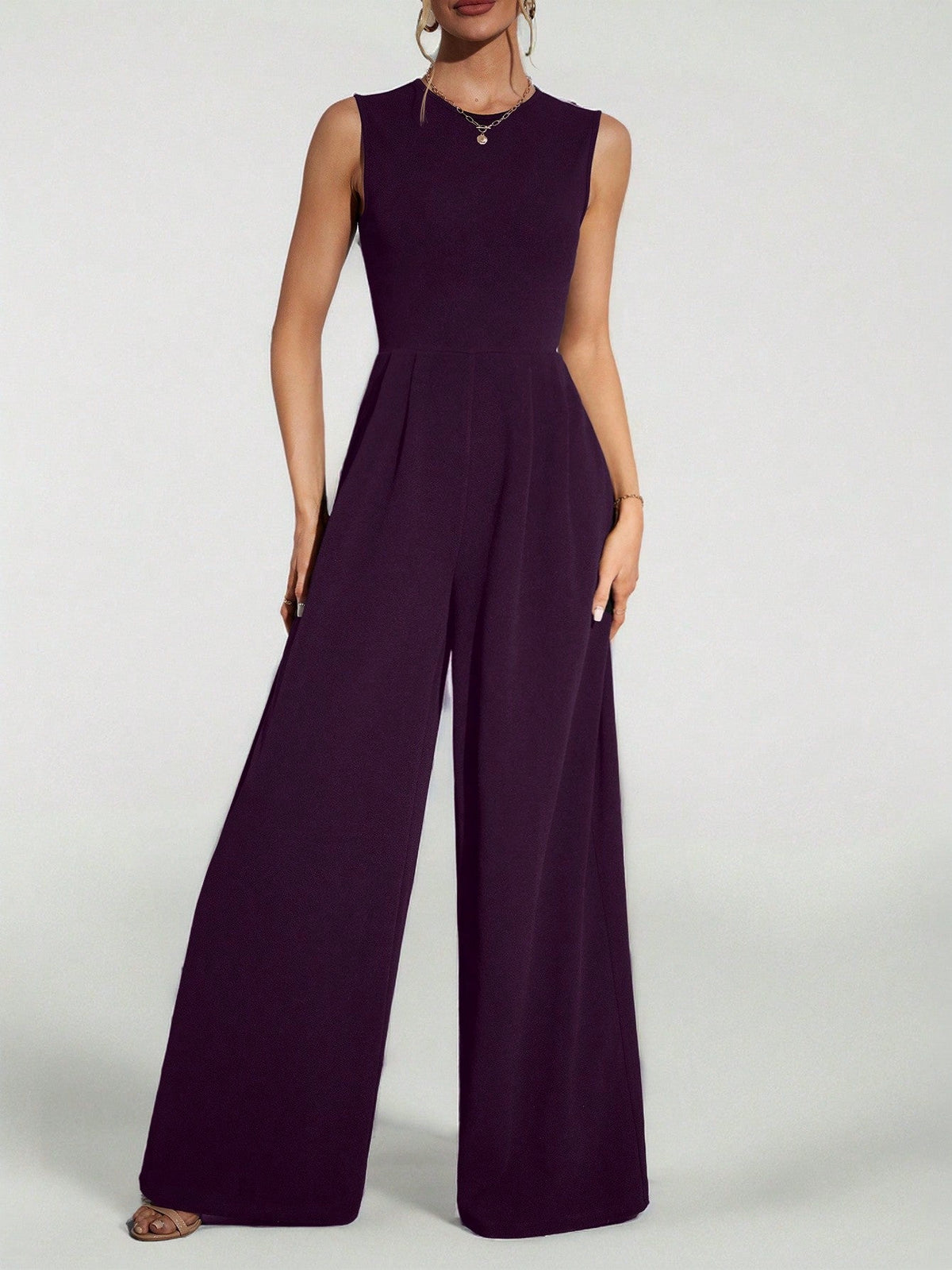 Macacão Feminino Elegante Regata Pantalona