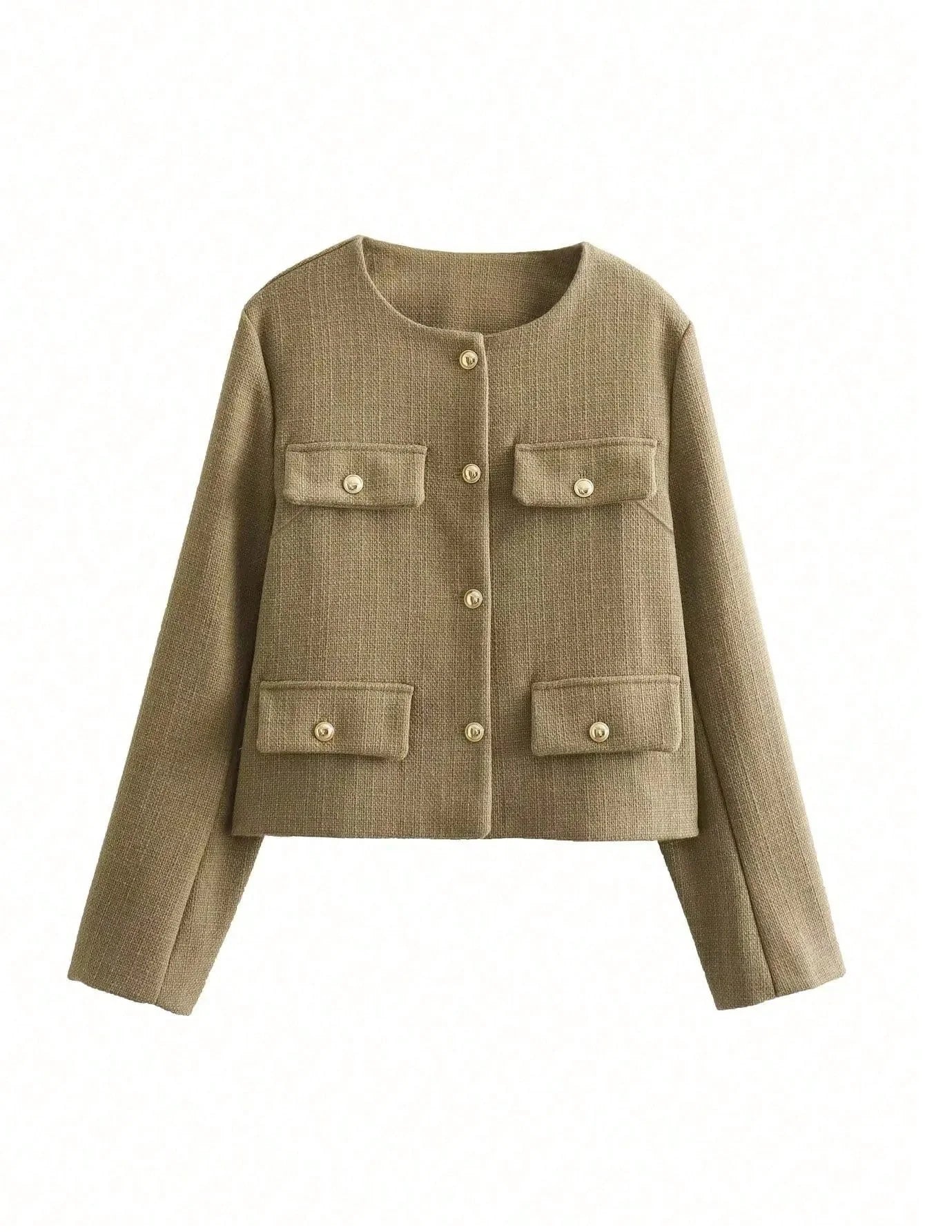 Jaqueta Bomber Feminina Curta Elegante