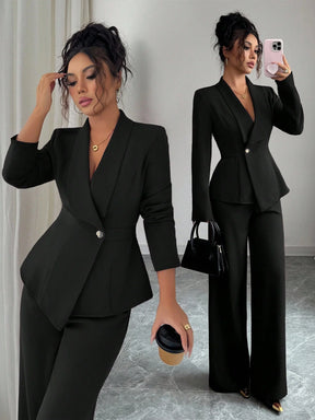 Conjunto Alfaiataria Feminino Social Blazer e Calça