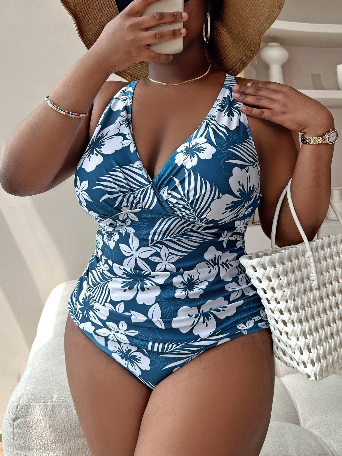 Tankini feminino estampado