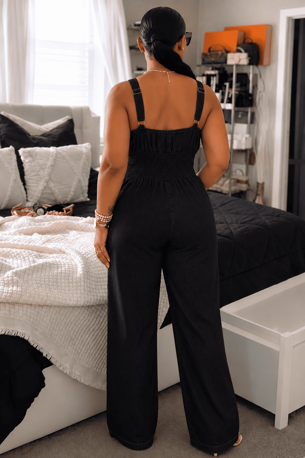 Macacão Siena – Pantalona com Alças Ajustáveis