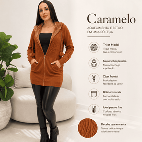 Casaco Marinna® – Conforto e Estilo para os Dias Frios + Brinde Exclusivo